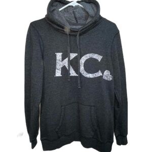 Kansas City KC Gray Hoodie Sweatshirt Sz S